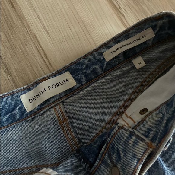 Denim Forum The BF High-Rise Loose 30L Light Blue Women's Jeans - Picture 5 of 11